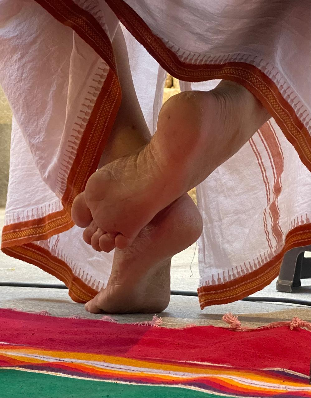 Lotus feet of Gurudev